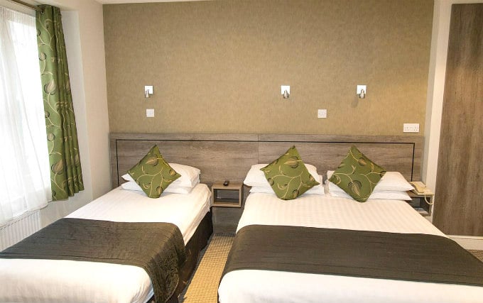 A triple room at Kensington Garden Hotel