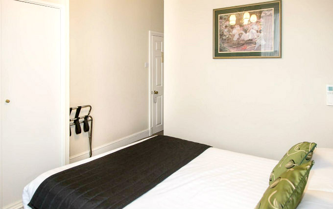 A typical double room at Kensington Garden Hotel
