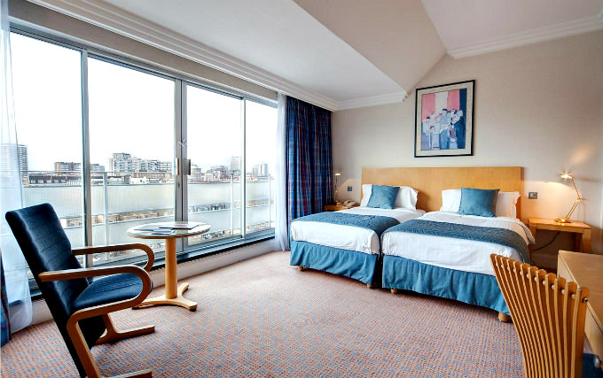 A twin room at Nobu London Portman Square