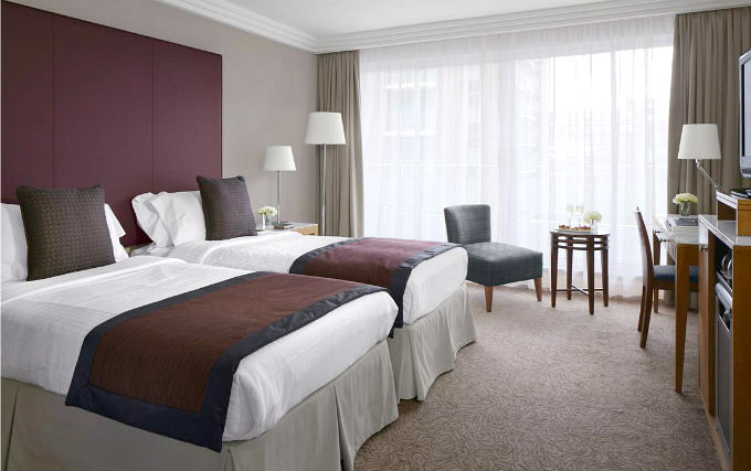 A typical twin room at Nobu London Portman Square