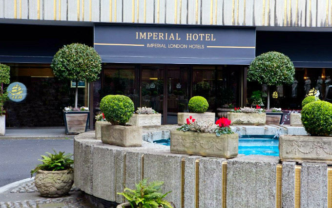 An exterior view of Imperial Hotel