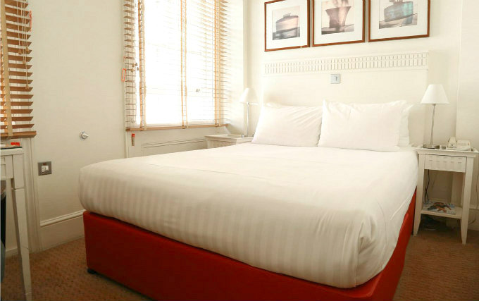 A double room at Kensington House Hotel