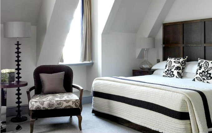 A comfortable double room at The Bloomsbury Hotel
