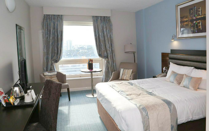 A typical double room at Doubletree by Hilton Hotel London Chelsea