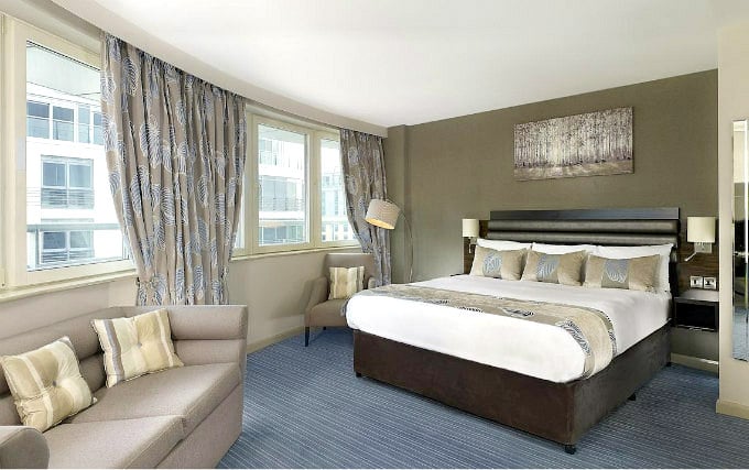 A comfortable double room at Doubletree by Hilton Hotel London Chelsea