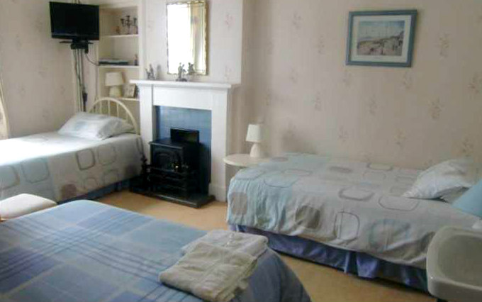 A typical quad room at Alison Guest House