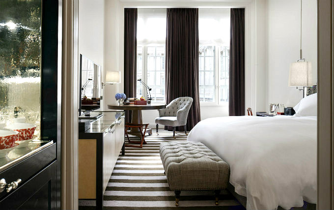 A typical double room at Rosewood London