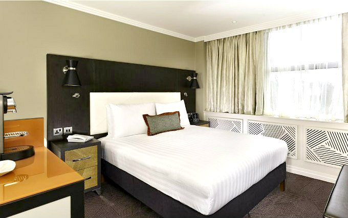 A typical double room at Doubletree by Hilton London Ealing Hotel