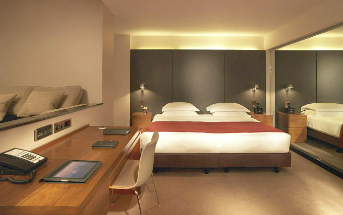 A typical double room at Royal Garden Hotel