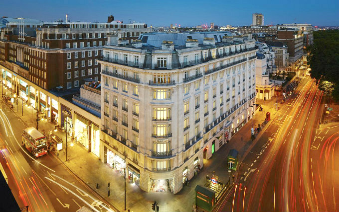 The exterior of Marriott Park Lane