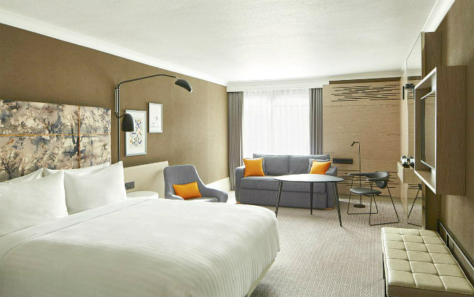 A typical double room at London Marriott Hotel Regents Park