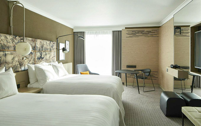 A typical quad room at London Marriott Hotel Regents Park