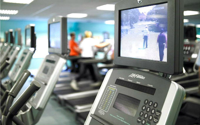 Gym at London Marriott Hotel Canary Wharf