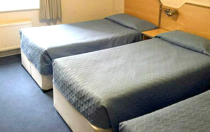 A typical triple room at Norfolk Plaza Hotel