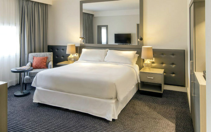 A double room at Sheraton Heathrow Hotel