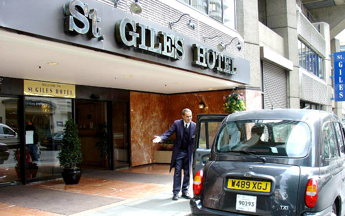 An exterior view of St Giles Hotel London