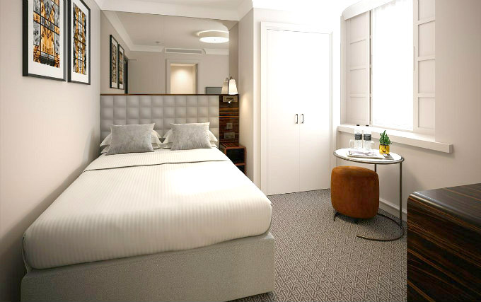 A typical double room at Strand Palace Hotel