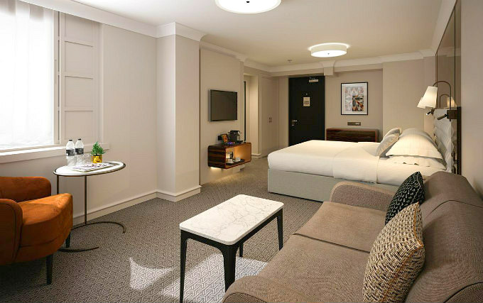 A typical double room at Strand Palace Hotel