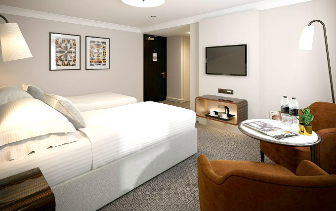 Twin room at Strand Palace Hotel