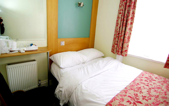 A typical double room at Westbury Kensington Hotel