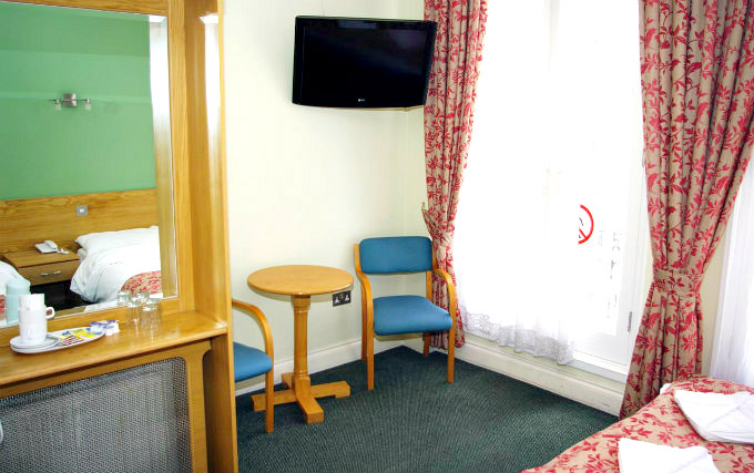 A typical room at Westbury Kensington Hotel