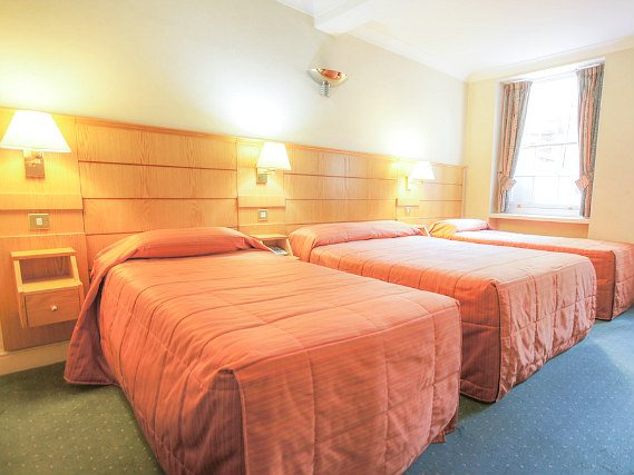 Quad rooms are spacious and ideal for sharing with friends and family