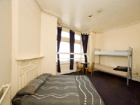 A typical room at The White Lion Hostel