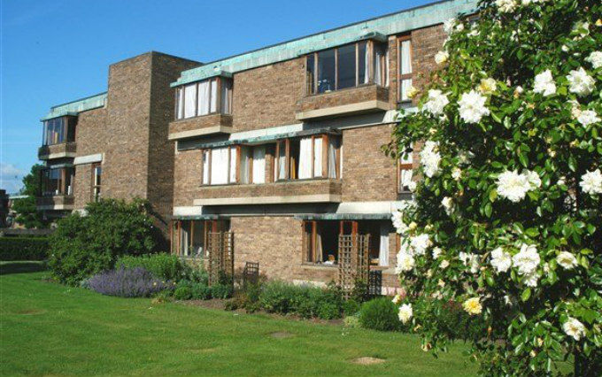 The exterior of Churchill College