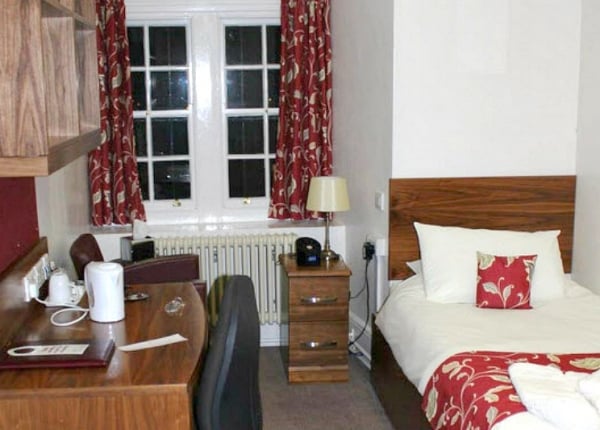 A typical single room at Durham Castle