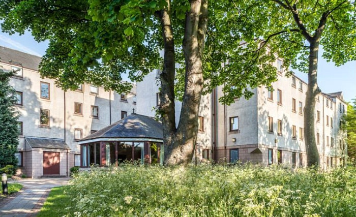 An exterior view of Masson House