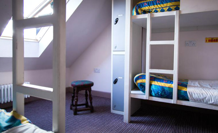 A typical dorm room at Castle Rock Hostel