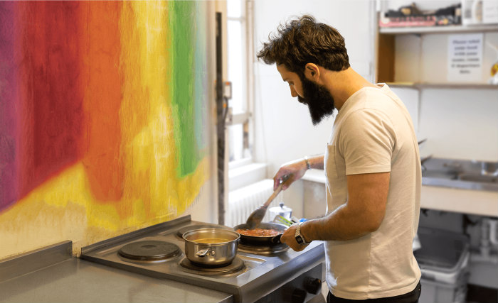 Save even more money by preparing your own food in the self-catering kitchen at Castle Rock Hostel