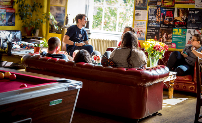 Common areas at Castle Rock Hostel