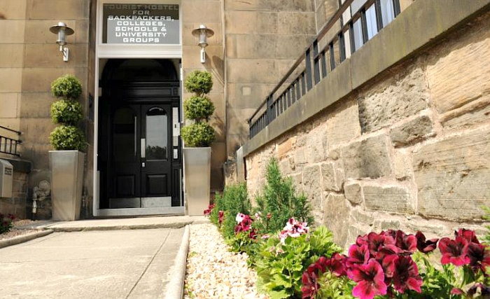 The exterior of West End Hostel