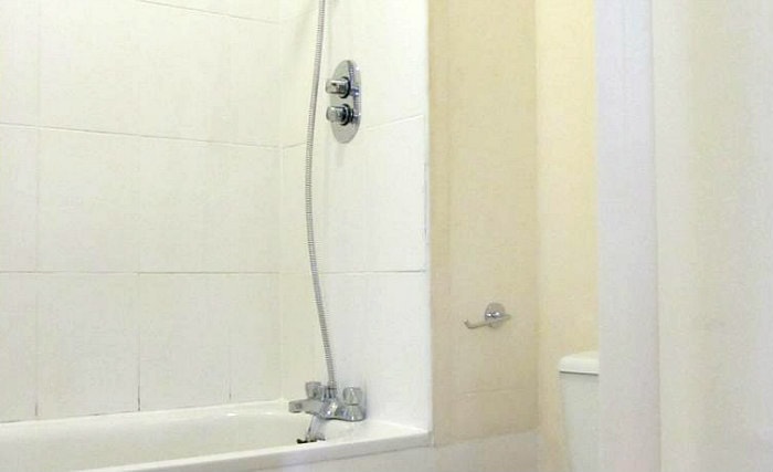 A typical shower system at New Town Apartments