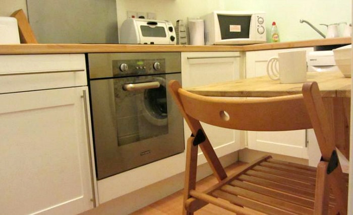 kitchen at New Town Apartments
