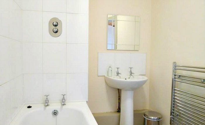 Relax in the private bathroom in your room