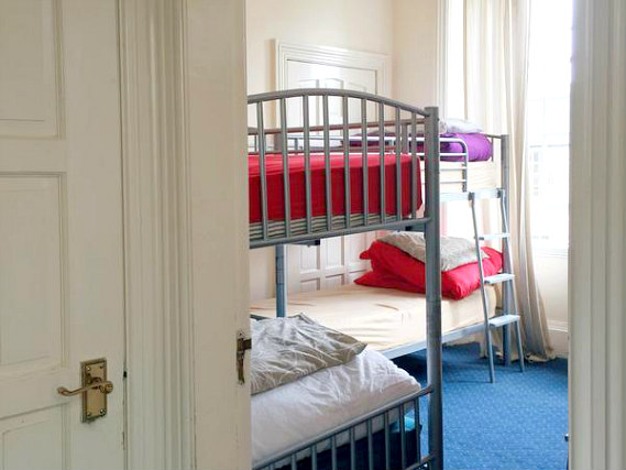 Save money by booking a bed in a shared dorm room