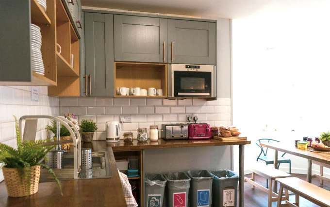 kitchen at Haystack Hostel