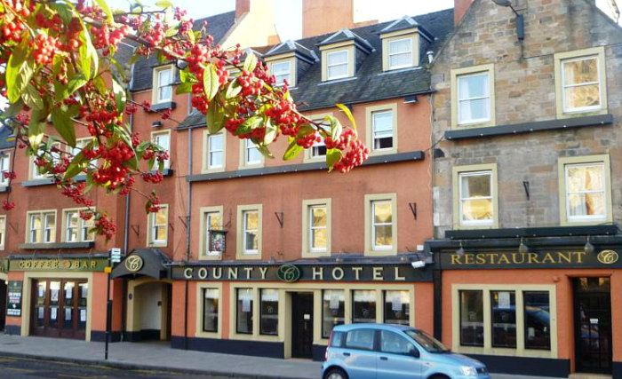 An exterior view of County Hotel Edinburgh