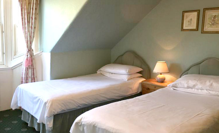 One of the twin rooms at County Hotel Edinburgh