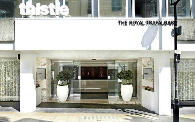 An exterior view of Thistle Trafalgar Square