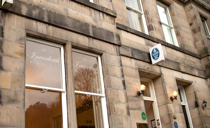 An exterior view of Inverleith Hotel
