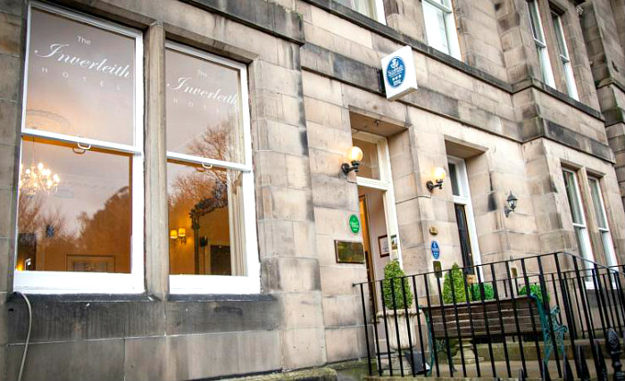 The exterior of Inverleith Hotel
