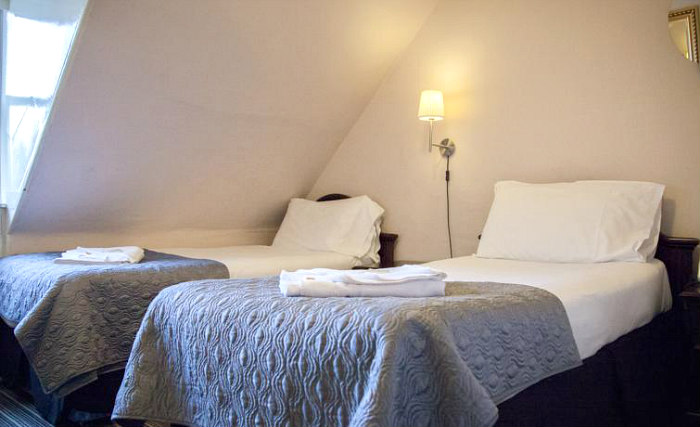 A twin room is perfect for two guests