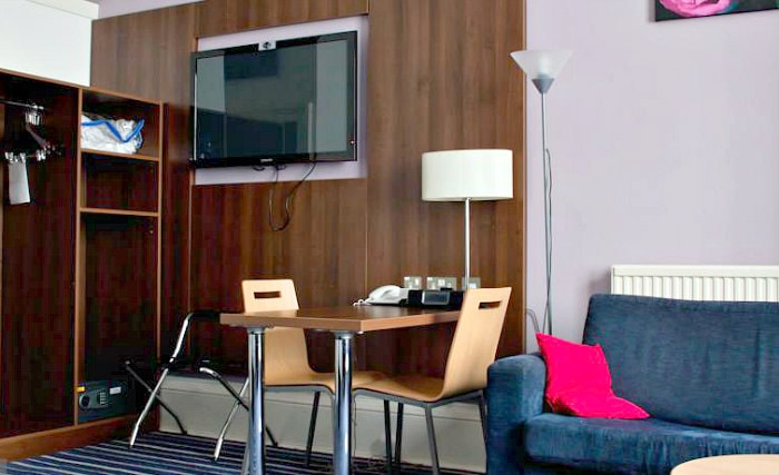 Enjoy a hot drink thanks to the tea/coffee making facilities in your room