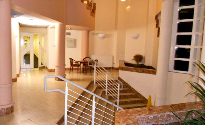 The entrance to Adamton Country House Hotel