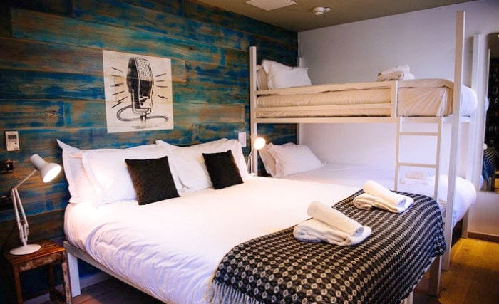 Quad rooms at STAY Central, Edinburgh are the ideal choice for groups of friends or families