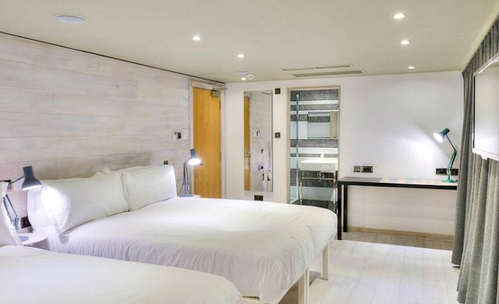 A typical quad room at STAY Central, Edinburgh