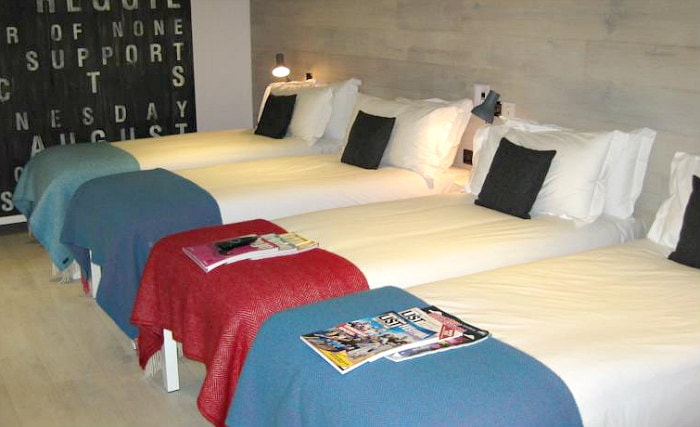 Quad rooms at STAY Central, Edinburgh are the ideal choice for groups of friends or families